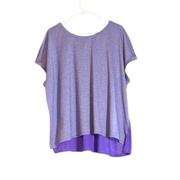MTA Sport Tops - NWOT-MTA Sport Purple Layered Short Sleeve Top